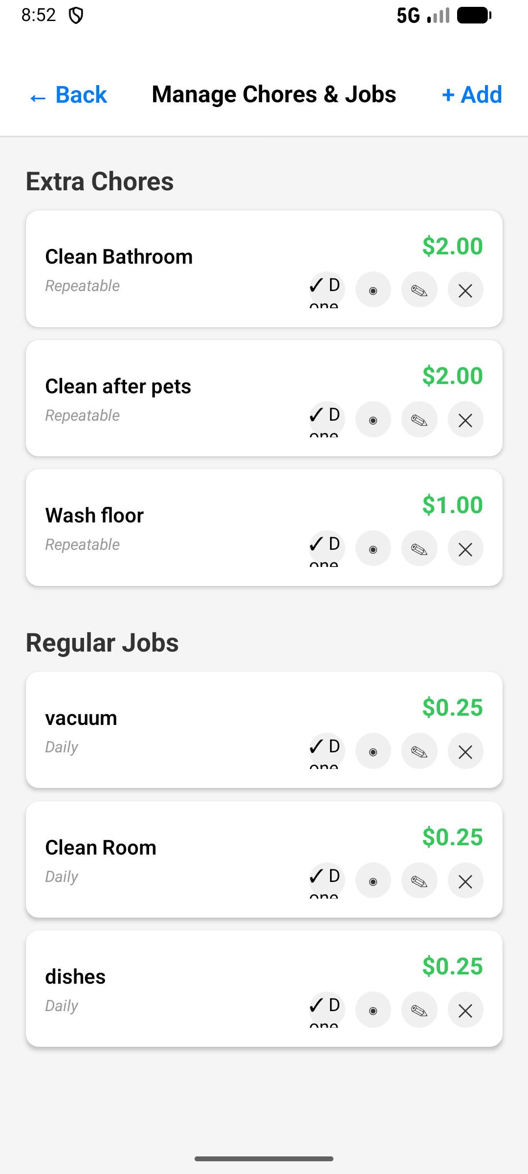 Manage Chores and Jobs
