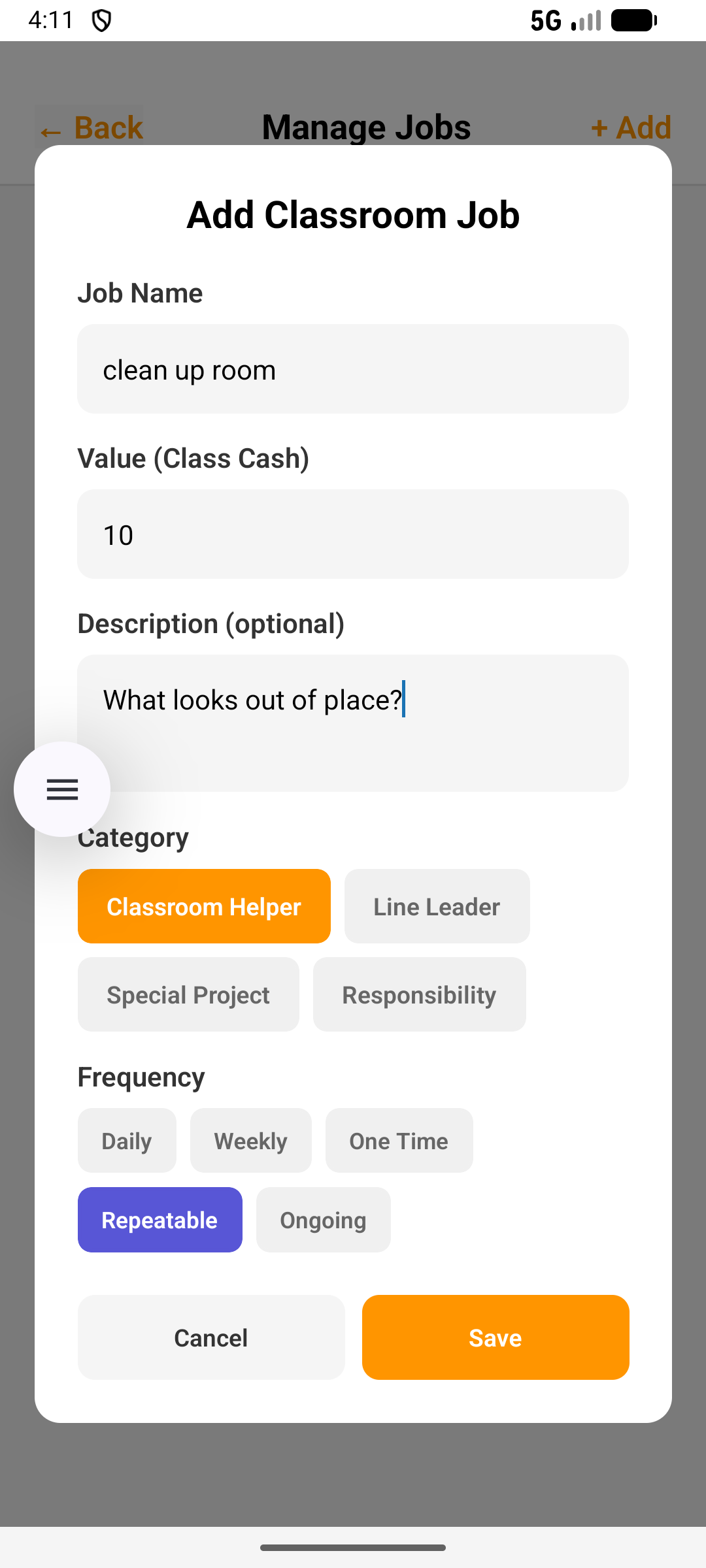 Award Academic Achievement
